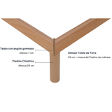 Scegliere il piedino alto 35 cm significa che il piedino misura 28 cm e il telaio 7 cm per un totale di 35 cm da terra