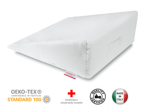 Cuscino Cuneo Antireflusso Spessore Regolabile con Fodera 